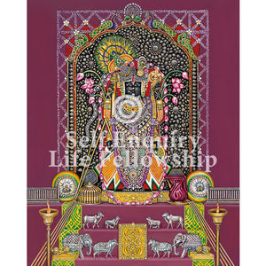 Dwārakādhisha Krishna Art Print